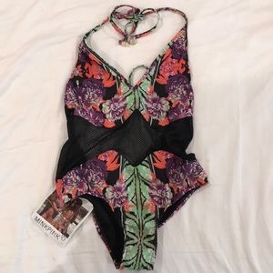 Minkpink tahiti swim one piece bathing suit XS
